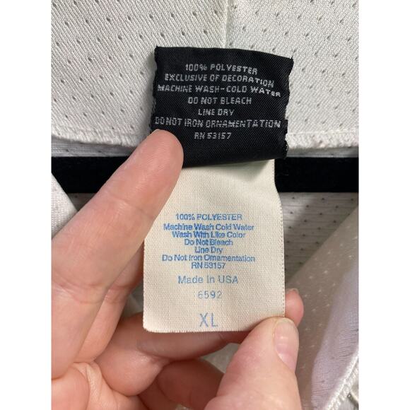 Vintage Majestic Jersey Mens XL White Button Front MLB Genuine Merchandise B76 - Picture 7 of 8